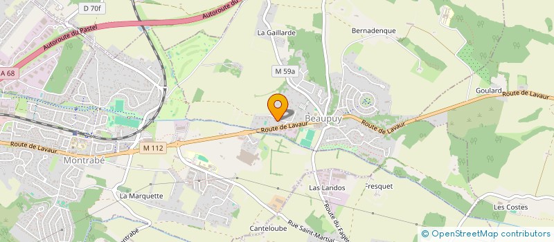 localisation de l'entreprise JEAN-FRANCOIS BOU ARCHITECTURE  BEAUPUY