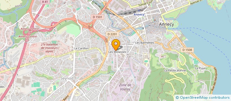 localisation de l'entreprise JEAN FRANCOIS CARTERON EQUIPEMENTS à ANNECY