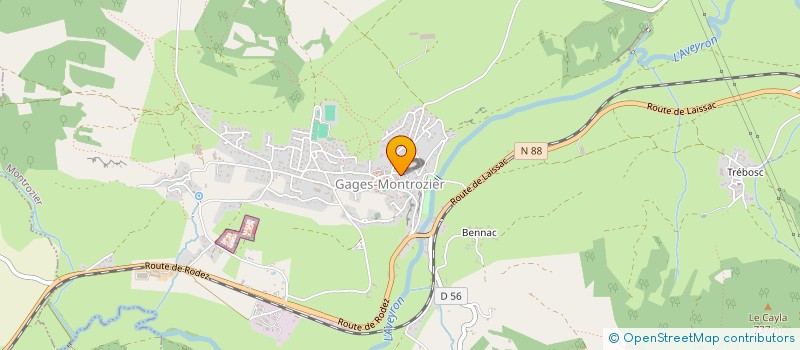 localisation de l'entreprise JEAN-FRANCOIS NESPOULOUS MOBILIER AGENCEMENT  BERTHOLENE