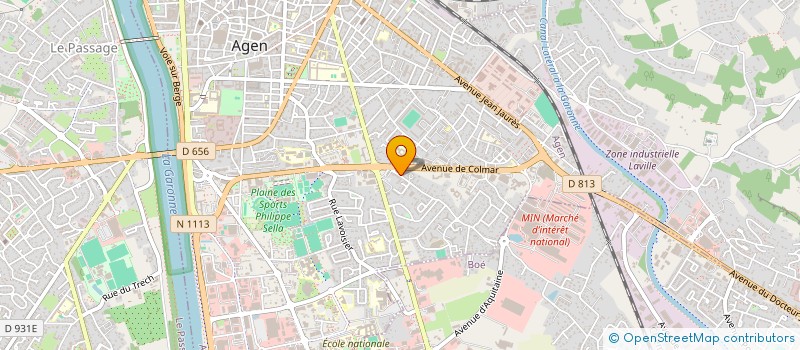 localisation de l'entreprise JEAN FRANCOIS PAGES PEINTURE  AGEN