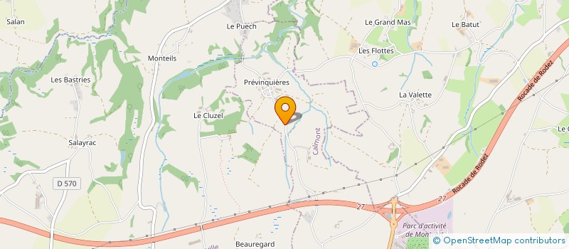 localisation de l'entreprise JEAN-FRANCOIS REY à CALMONT