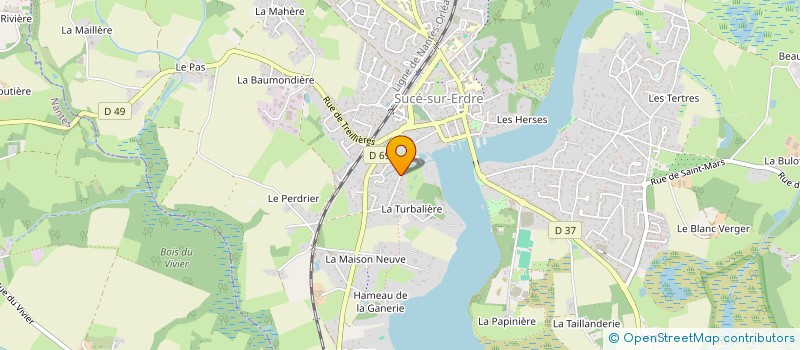 localisation de l'entreprise JEAN FRANCOIS VALMER  SUCE-SUR-ERDRE