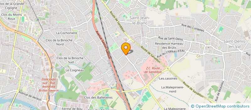 localisation de l'entreprise JEAN GABRIEL  SAINT-JEAN-LE-BLANC