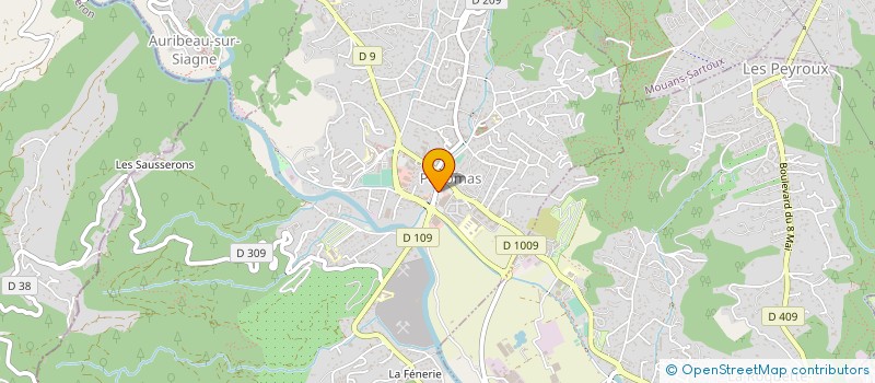 localisation de l'entreprise JEAN GAZIGNAIRE SA à PEGOMAS