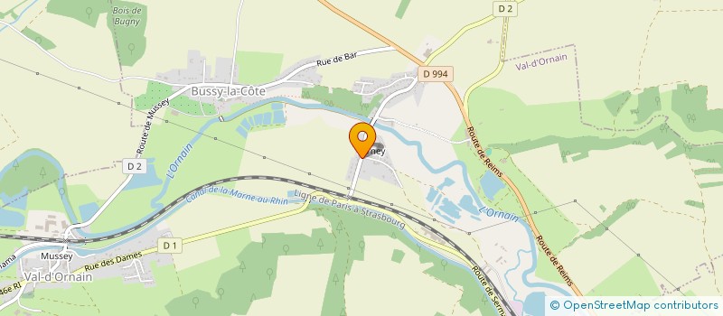 localisation de l'entreprise JEAN GIGOT ET COMPAGNIE à VAL D'ORNAIN