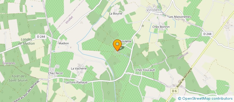 localisation de l'entreprise JEAN GUY ET BRUNO ARRIVE SA à VIROLLET