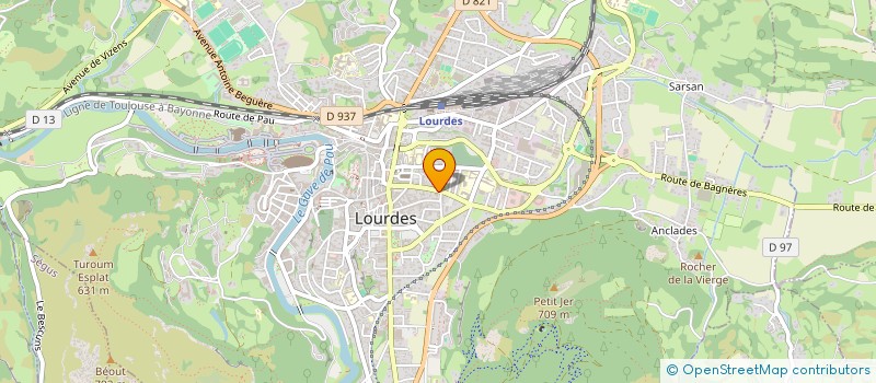 localisation de l'entreprise JEAN JACQUES COUMES  LOURDES