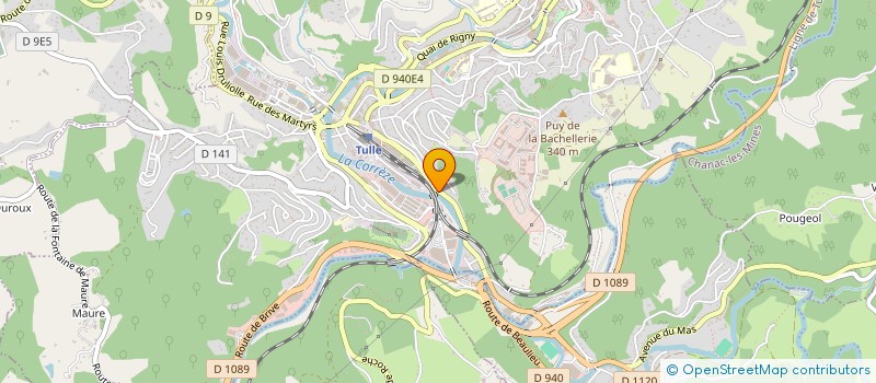 localisation de l'entreprise JEAN JACQUES FEIX  TULLE