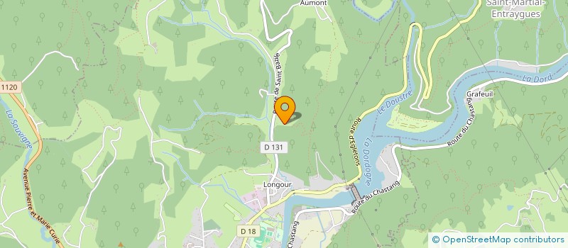 localisation de l'entreprise JEAN-JACQUES PRODUCTION  ARGENTAT-SUR-DORDOGNE