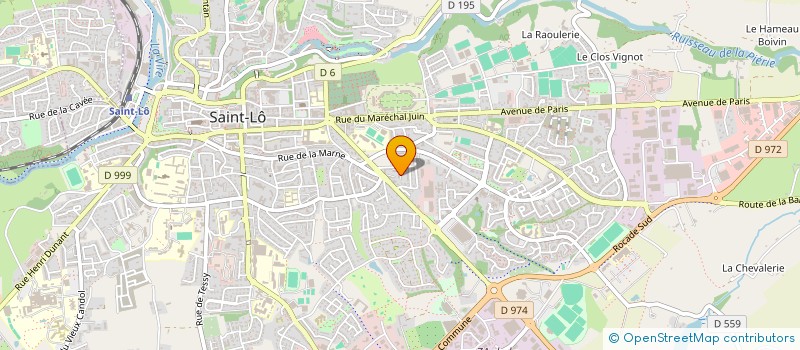 localisation de l'entreprise JEAN JACQUES ROUSSEAU  SAINT-LO