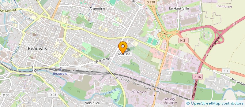 localisation de l'entreprise JEAN JAURES  GOINCOURT