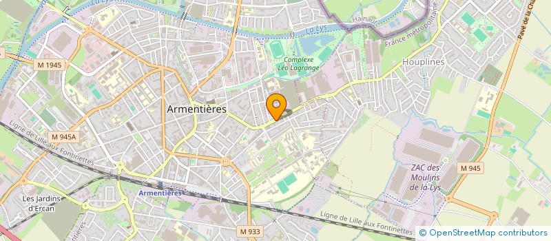 localisation de l'entreprise JEAN JAURES 59280  ARMENTIERES