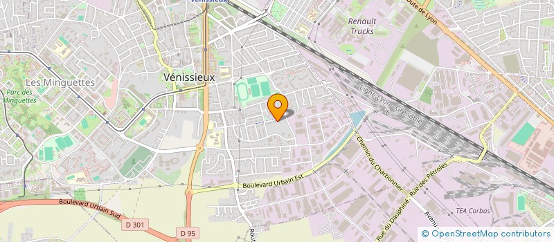 localisation de l'entreprise JEAN JAURES  VENISSIEUX