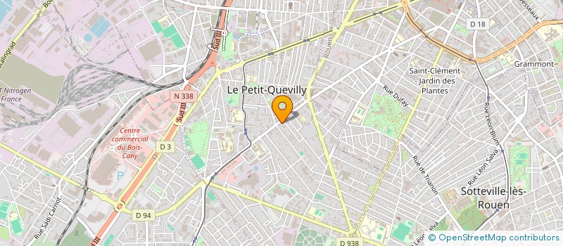 localisation de l'entreprise JEAN JAURES  LE PETIT-QUEVILLY