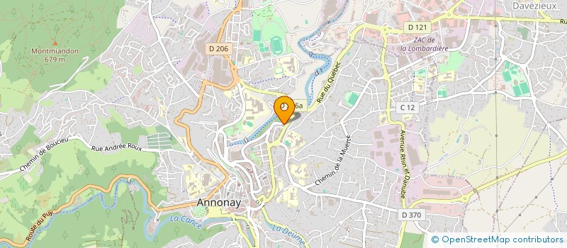 localisation de l'entreprise JEAN JAURES IMMOBILIER à ANNONAY