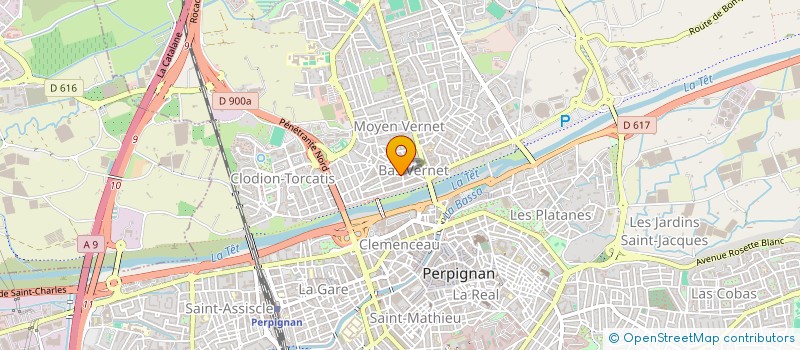 localisation de l'entreprise JEAN JUAN  PERPIGNAN