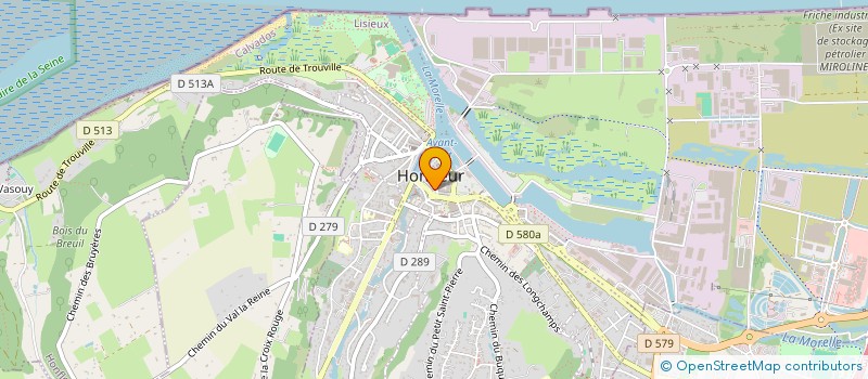 localisation de l'entreprise JEAN LAVIGNE  HONFLEUR