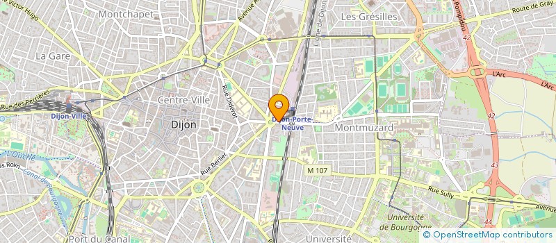 localisation de l'entreprise JEAN LEFEBVRE SUD à DIJON