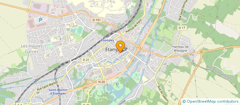 localisation de l'entreprise JEAN LEMPEREUR ETAMPES SA à ETAMPES