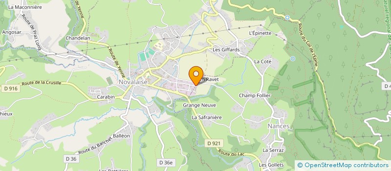 localisation de l'entreprise JEAN LEON ELEVATION  NOVALAISE