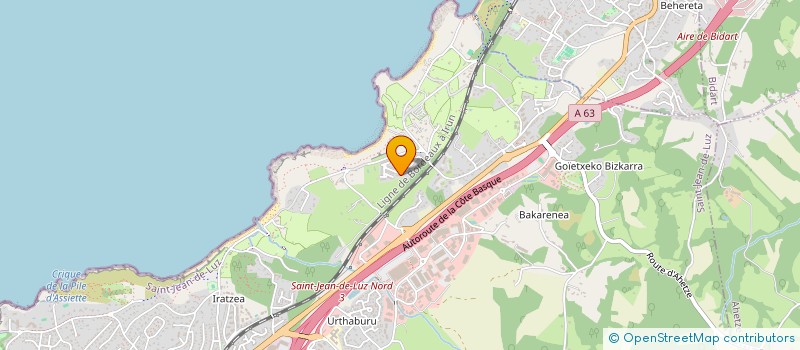localisation de l'entreprise JEAN-LOUIS CORGNE à SAINT-JEAN-DE-LUZ