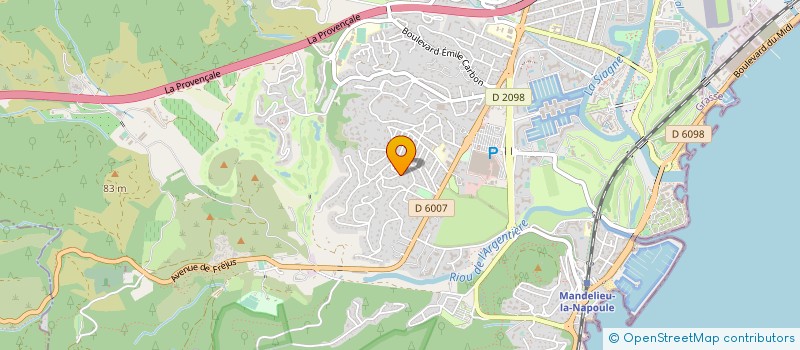 localisation de l'entreprise JEAN-LOUIS DESPORT à MANDELIEU-LA-NAPOULE