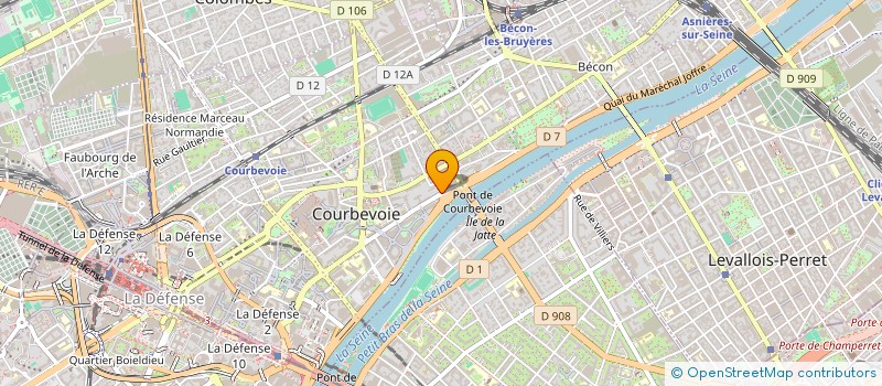 localisation de l'entreprise JEAN LOUIS EXBRAYAT CONSEILS à COURBEVOIE