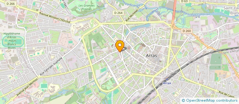 localisation de l'entreprise JEAN LOUIS LEFRANC AVOCAT à ARRAS