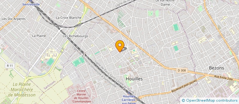 localisation de l'entreprise JEAN LOUIS LUDON à HOUILLES