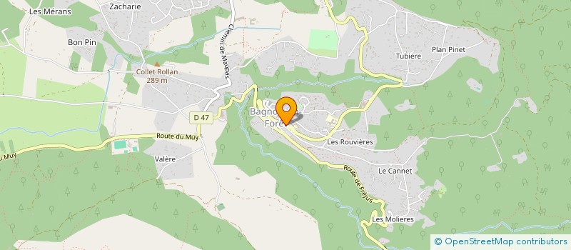 localisation de l'entreprise JEAN-LOUIS MOREAU VINS FINS DE FRANCE  BAGNOLS-EN-FORET