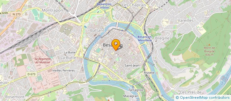localisation de l'entreprise JEAN-LOUIS PERRIN CHAUSSEUR à BESANCON