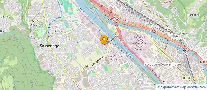 localisation de l'entreprise JEAN-LUC DA ROCHA  SASSENAGE