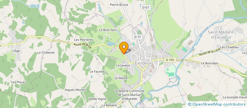 localisation de l'entreprise JEAN LUC GOURSAT à EXCIDEUIL