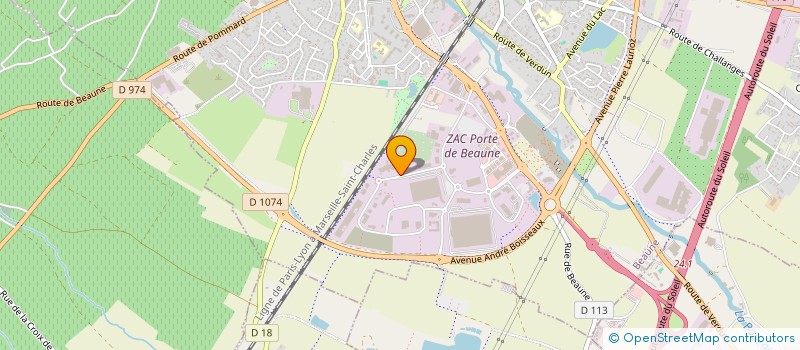 localisation de l'entreprise JEAN LUC PUGEAULT à BEAUNE