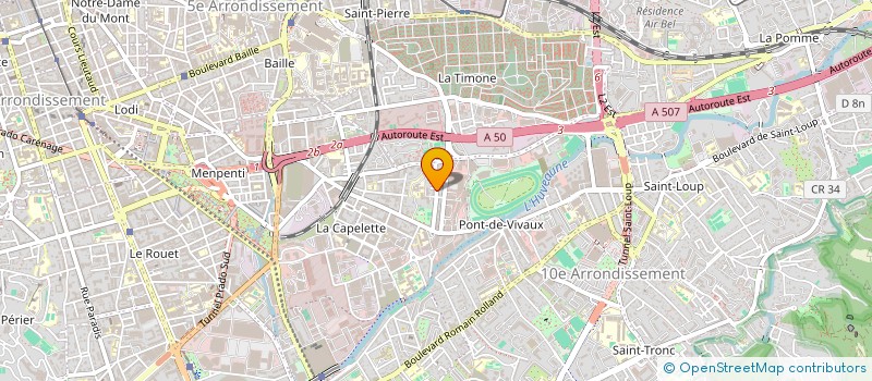 localisation de l'entreprise JEAN-LUC R.  MARSEILLE