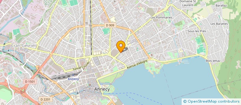 localisation de l'entreprise JEAN-MARC CONTIN SA à ANNECY