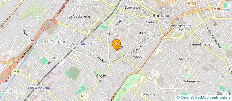 localisation de l'entreprise JEAN-MARC ESCUDIE ARCHITECTURE  ROUBAIX