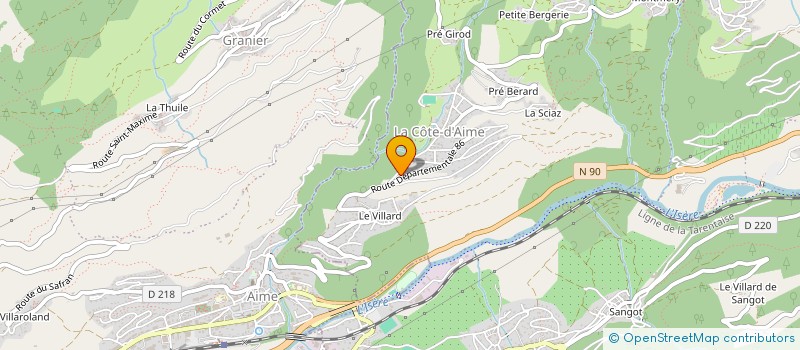 localisation de l'entreprise JEAN-MARC GIRARD DAO SERVICES  LA PLAGNE TARENTAISE