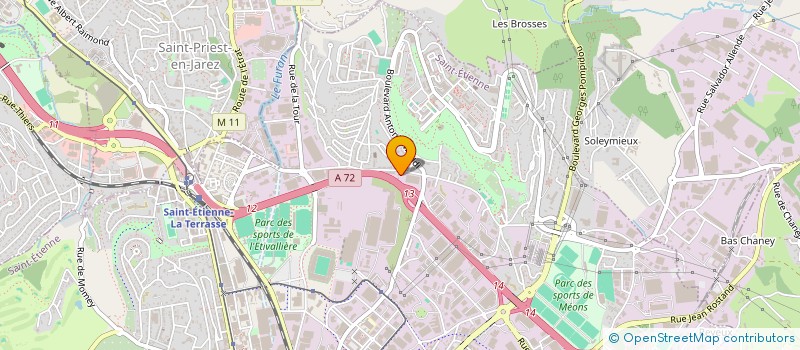 localisation de l'entreprise JEAN MARC MERLEY à SAINT-ETIENNE