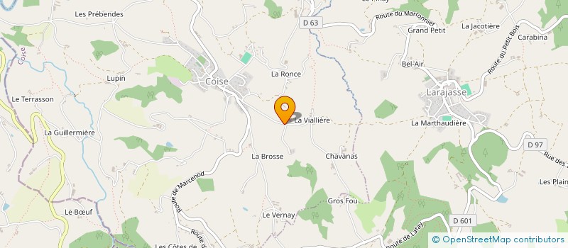 localisation de l'entreprise JEAN MARC PLUVY à COISE