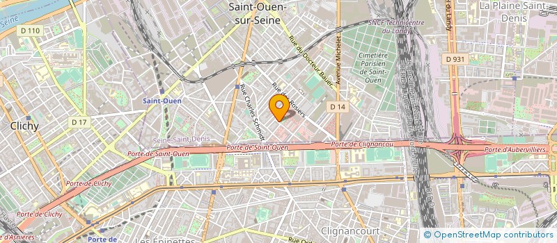 localisation de l'entreprise JEAN MARC TEISSIERE SARL à SAINT-OUEN-SUR-SEINE