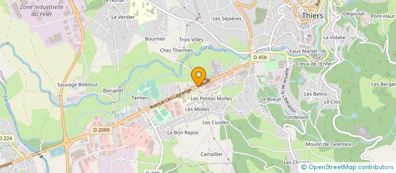 localisation de l'entreprise JEAN-MARC VALLARD  THIERS