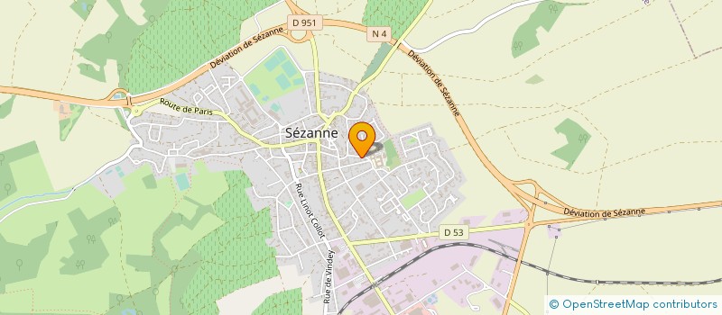 localisation de l'entreprise JEAN-MARIE CANO TRAVAUX PUBLICS  SEZANNE