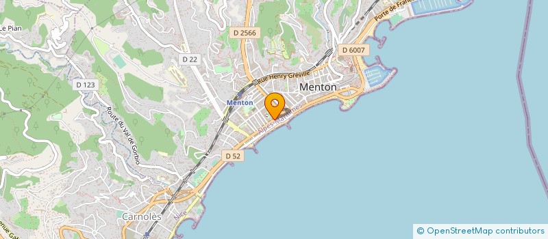 localisation de l'entreprise JEAN-MARIE DRAPPIER, EDITH TINARELLI-RIPOLL, ADRIEN POUSSEUR ET NATHALIE MEKIOUS-DARTY NOTAIRES ASSOCIES, SCP TITULAIRE à MENTON