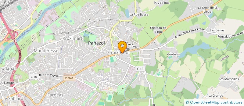 localisation de l'entreprise JEAN MARIE FLACASSIER à PANAZOL