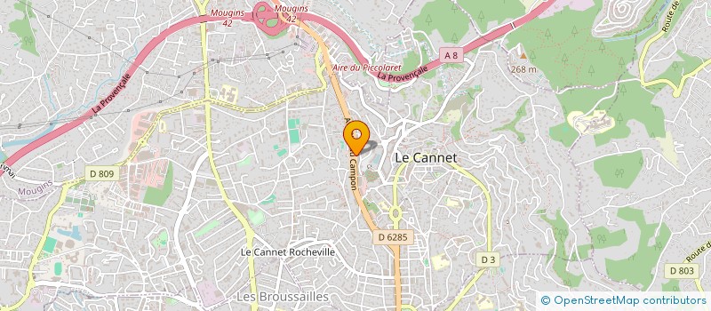 localisation de l'entreprise JEAN MARIE NAVARRO à LE CANNET