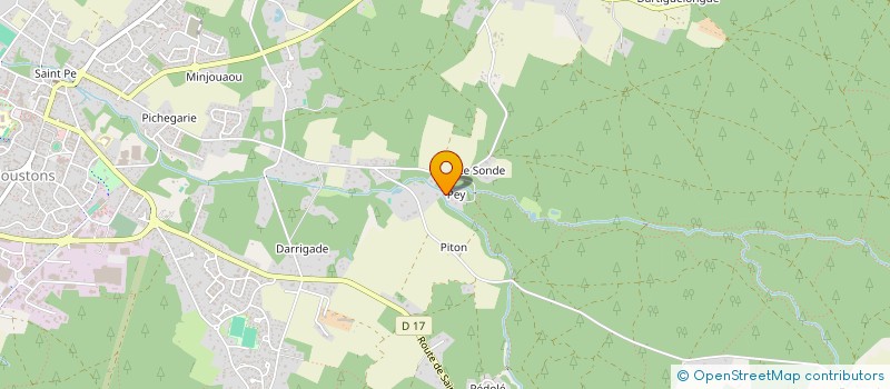 localisation de l'entreprise JEAN-MARIE PETTES  SOUSTONS