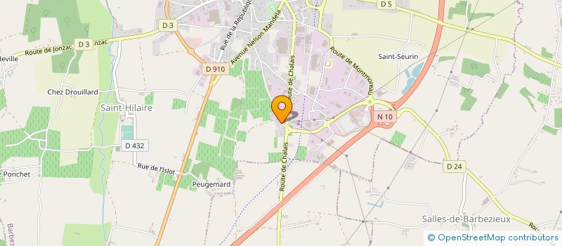 localisation de l'entreprise JEAN MARIE REYNAUD SAS à BARBEZIEUX-SAINT-HILAIRE