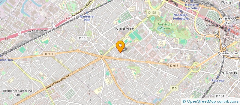 localisation de l'entreprise JEAN MARIE VENNER ET ASSOCIES SA  NANTERRE