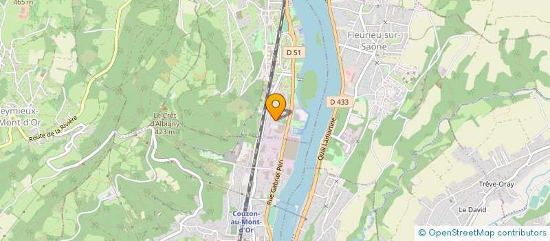 localisation de l'entreprise JEAN MARIUS ALLIOD SA à ALBIGNY-SUR-SAONE